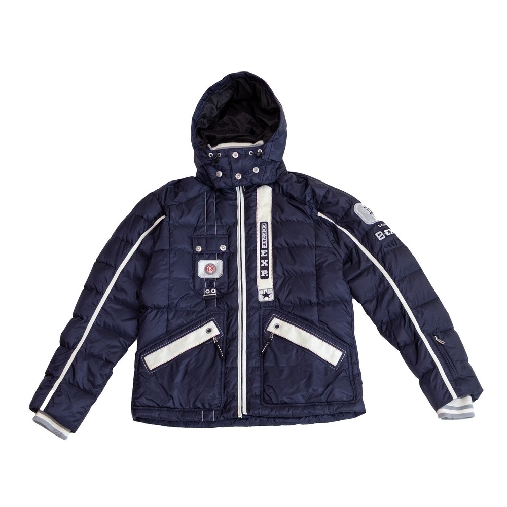 Bogner EXP Mens Ski Jacket Navy Down Puffer Hooded Winter Coat Sami B-EXP Size L